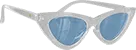 GLASSY | Billie Polarized Sunglasses | Clear/Blue