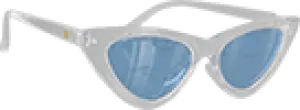 GLASSY | Billie Polarized Sunglasses | Clear/Blue