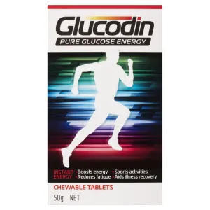 Glucodin Pure Glucose Energy Chewable Tablets 50g