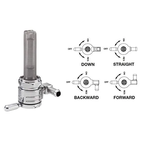 Golan Products 75-516D-CS 3/8 NPT Petcock DNWD Chrome (5/16 Hose)