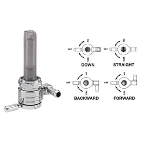 Golan Products 75-516D-CS 3/8 NPT Petcock DNWD Chrome (5/16 Hose)