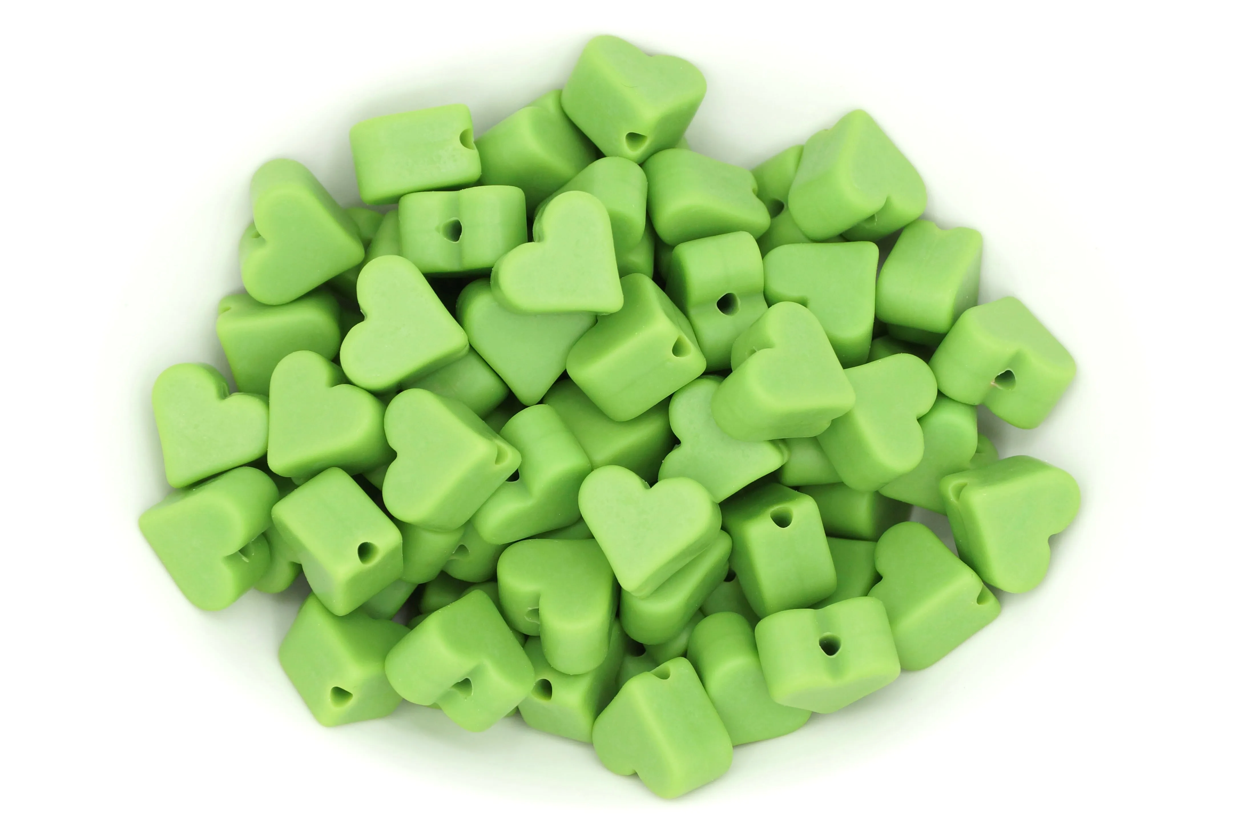 Green (14mm Heart)