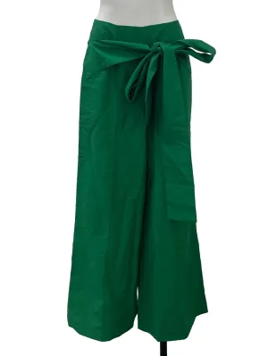 Green Front Tie Pants