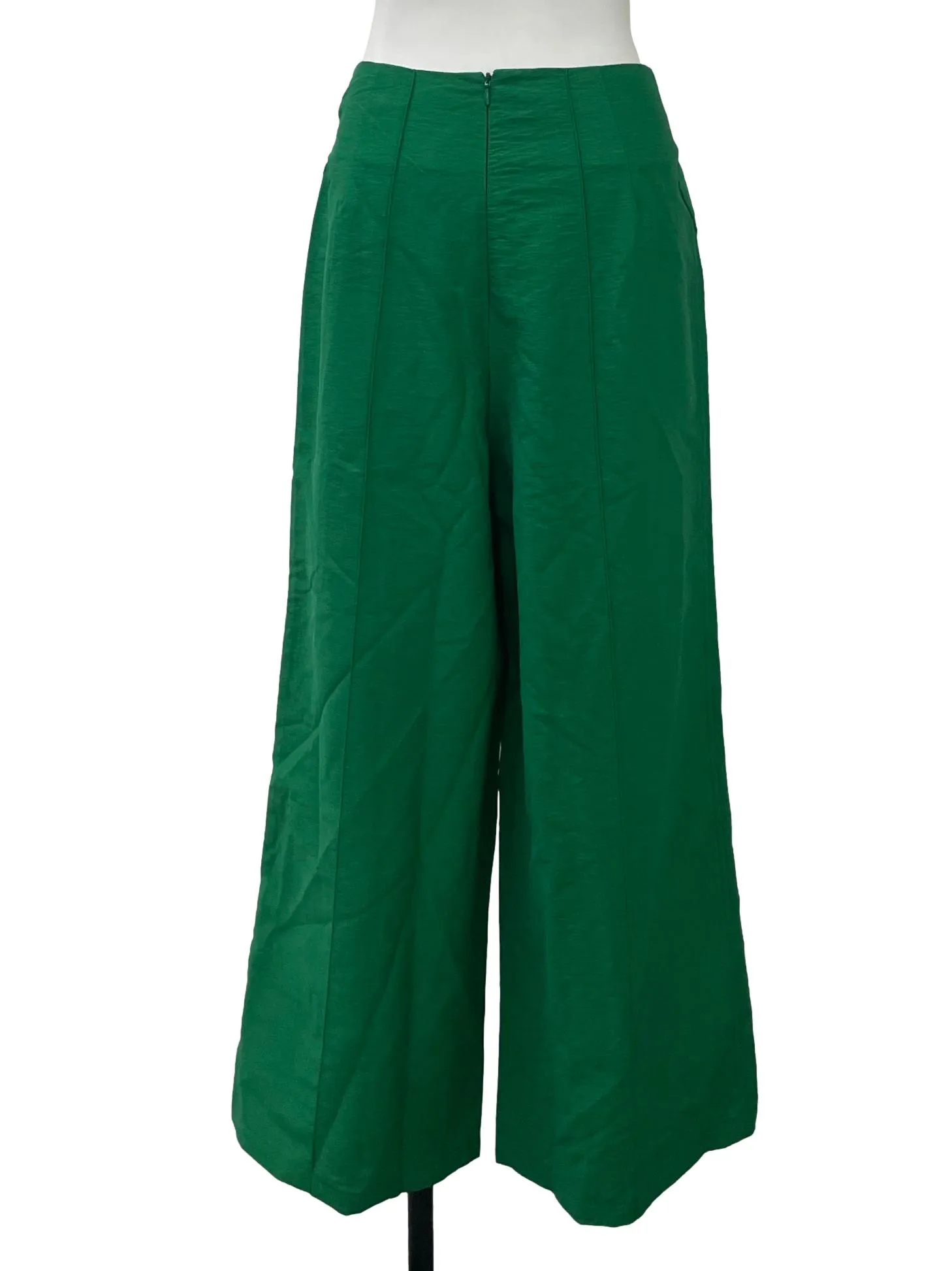 Green Front Tie Pants