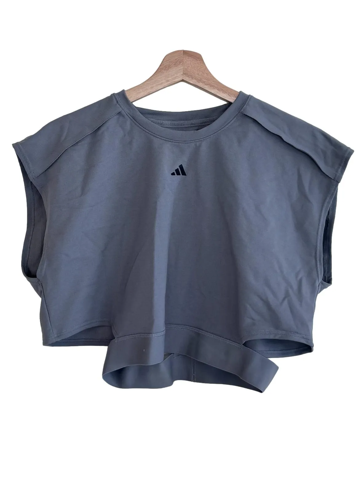 Grey Round Neck Top