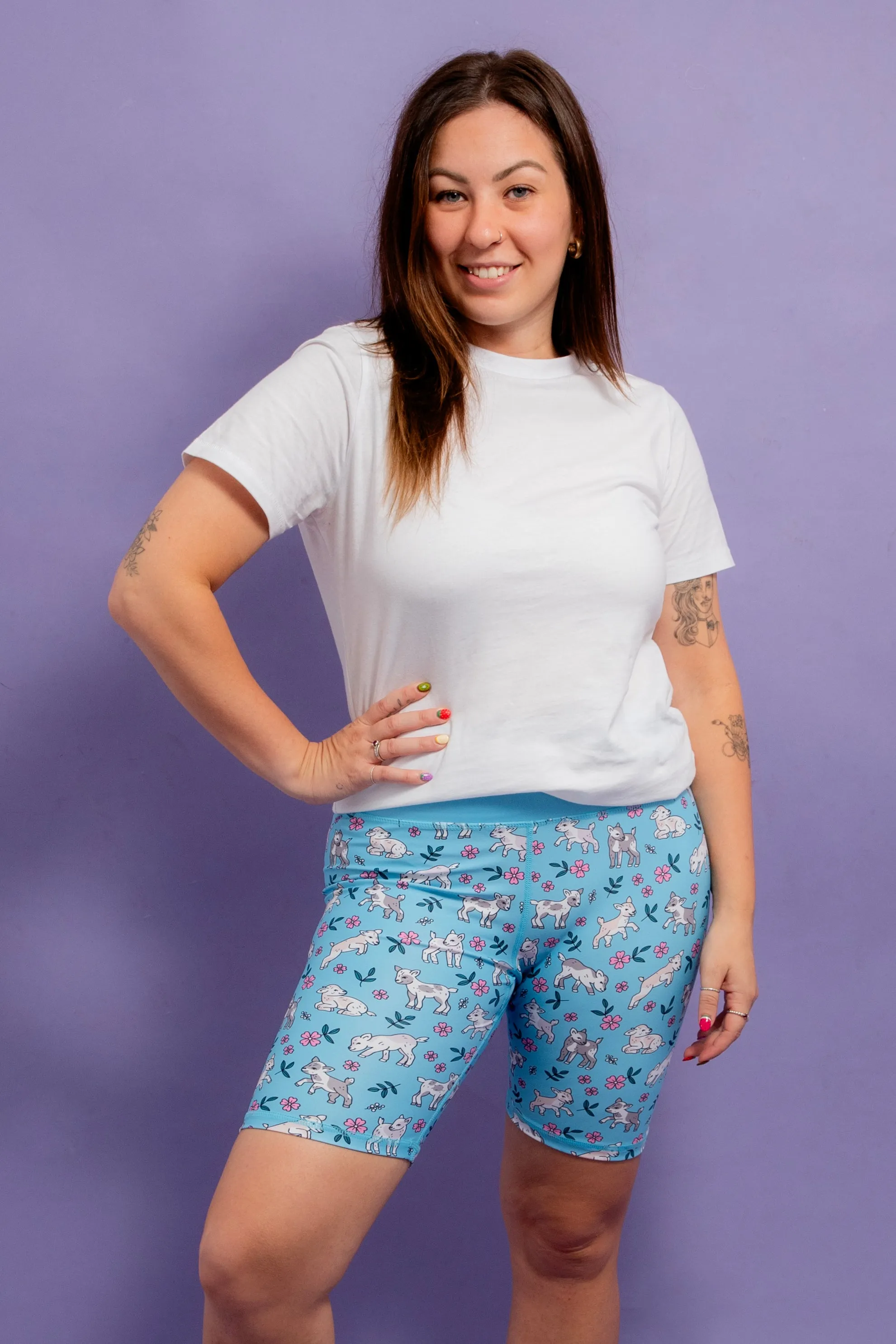 Happy Goat Garden Women's Active Shorts