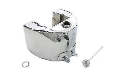 Harley Knucklehead Horseshoe Oil Tank - Early Style - Chrome
