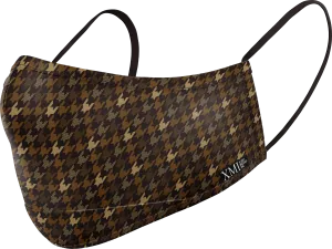Houndstooth printed mask