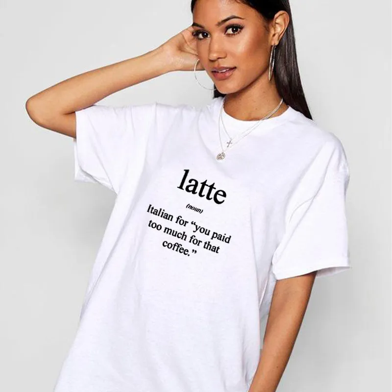HOW ITALIAN EXPLAIN LATTE Cotton Tee