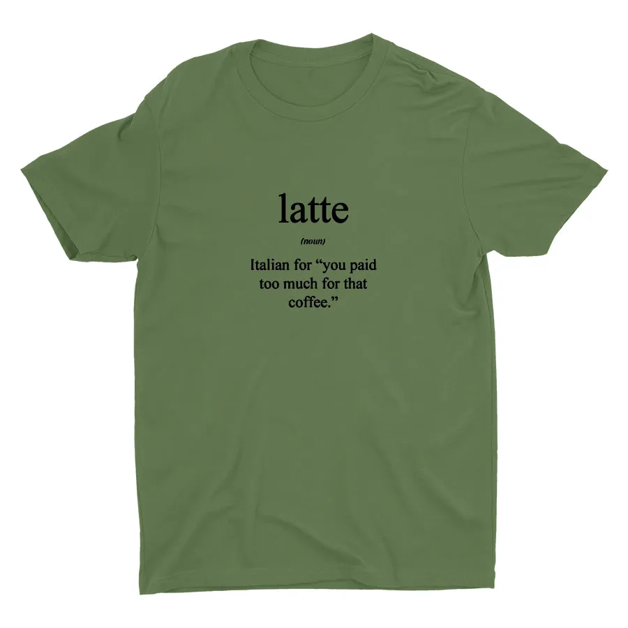 HOW ITALIAN EXPLAIN LATTE Cotton Tee