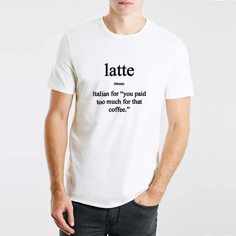HOW ITALIAN EXPLAIN LATTE Cotton Tee