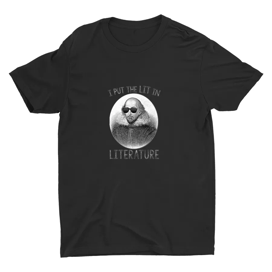 I PUT LIT IN LITERATURE Cotton Tee