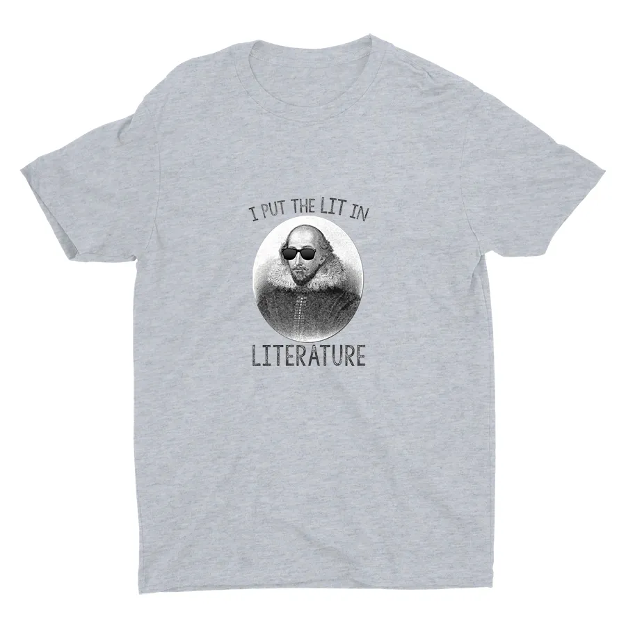 I PUT LIT IN LITERATURE Cotton Tee