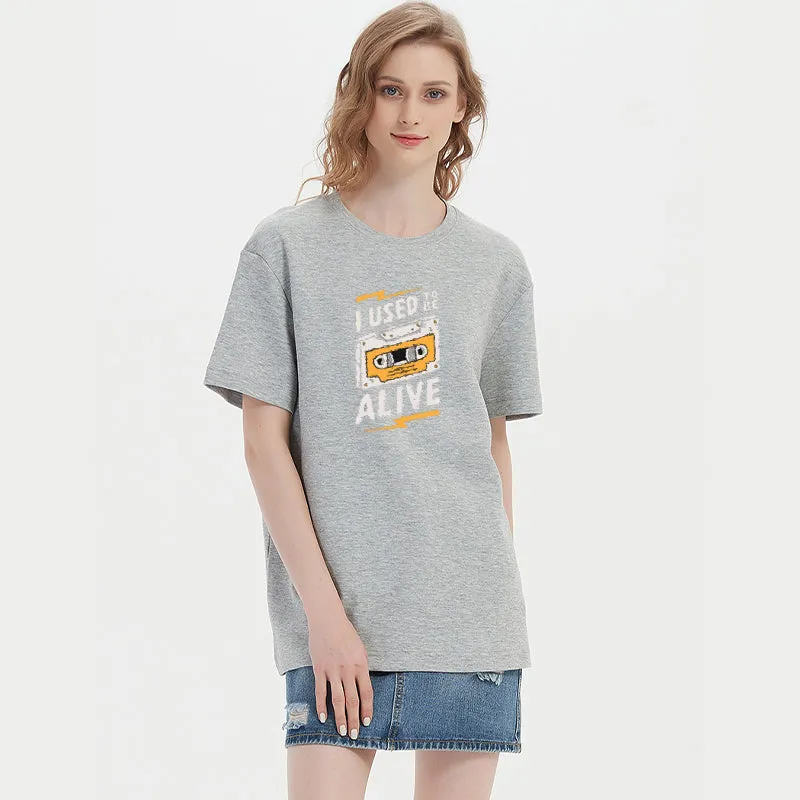 I USED TO BE ALIVE Cotton Tee