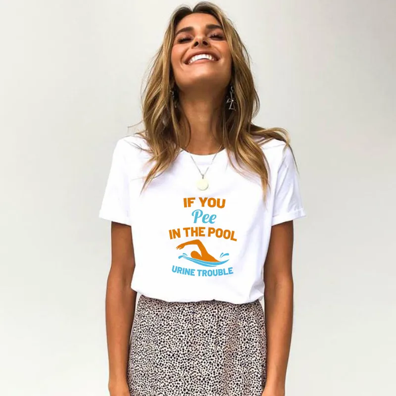If You Pee In The Pool Cotton Tee