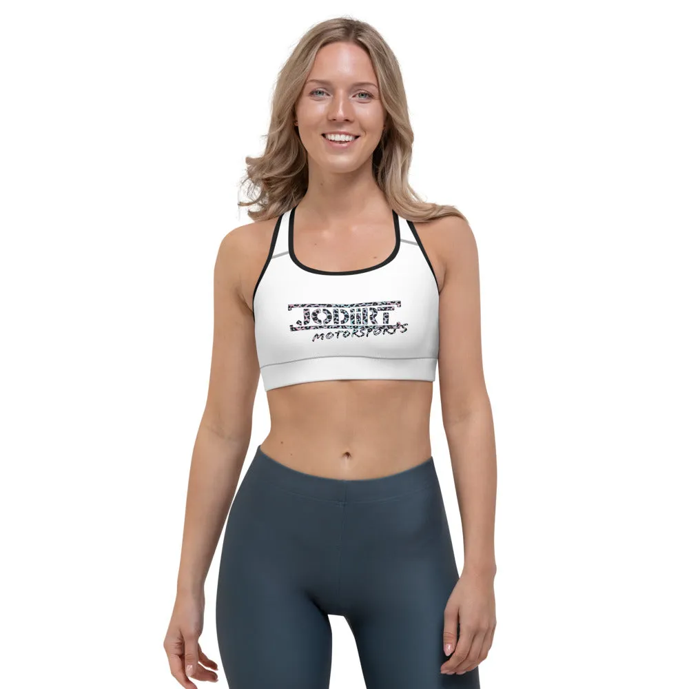 JoDiirt Motorsports Leopard Logo Sports Bra