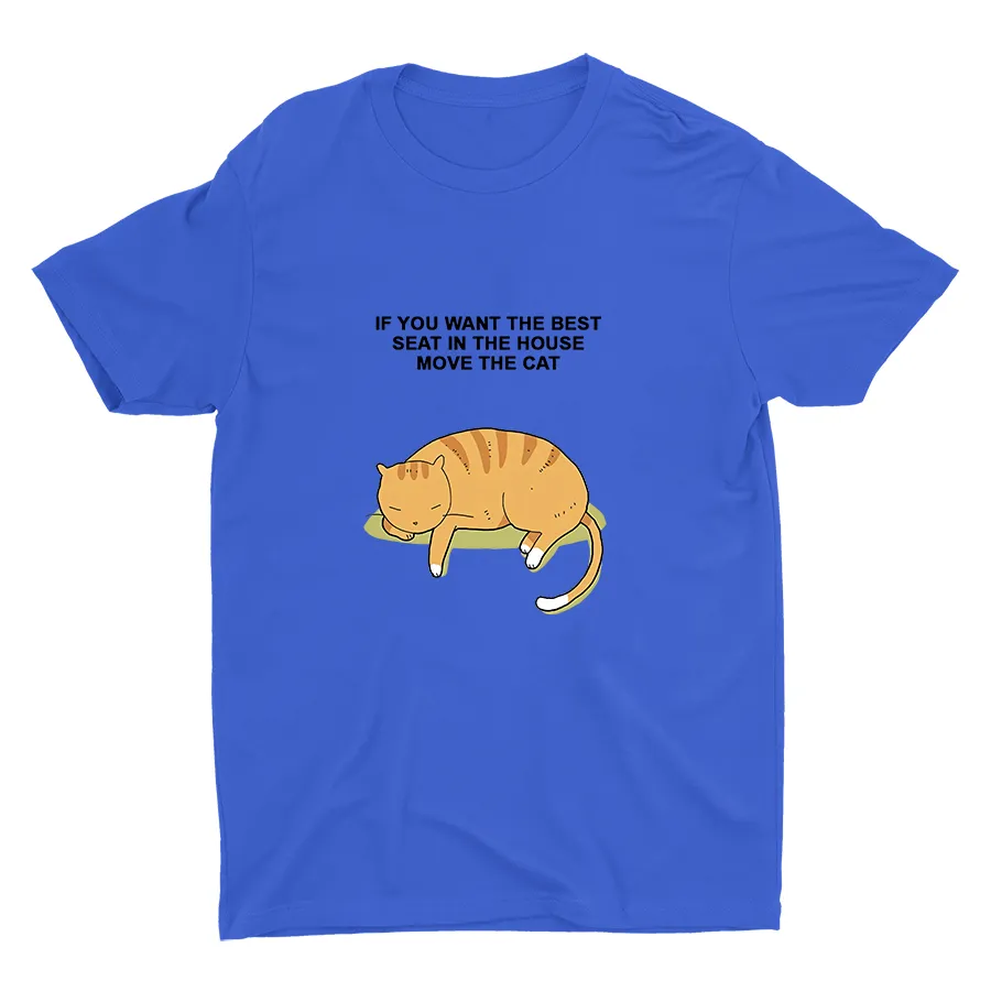 Just Move The Cat  Cotton Tee