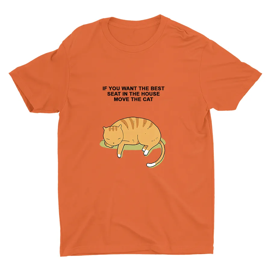 Just Move The Cat  Cotton Tee