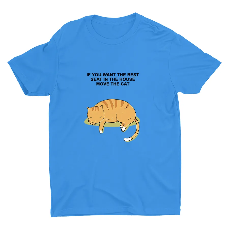 Just Move The Cat  Cotton Tee