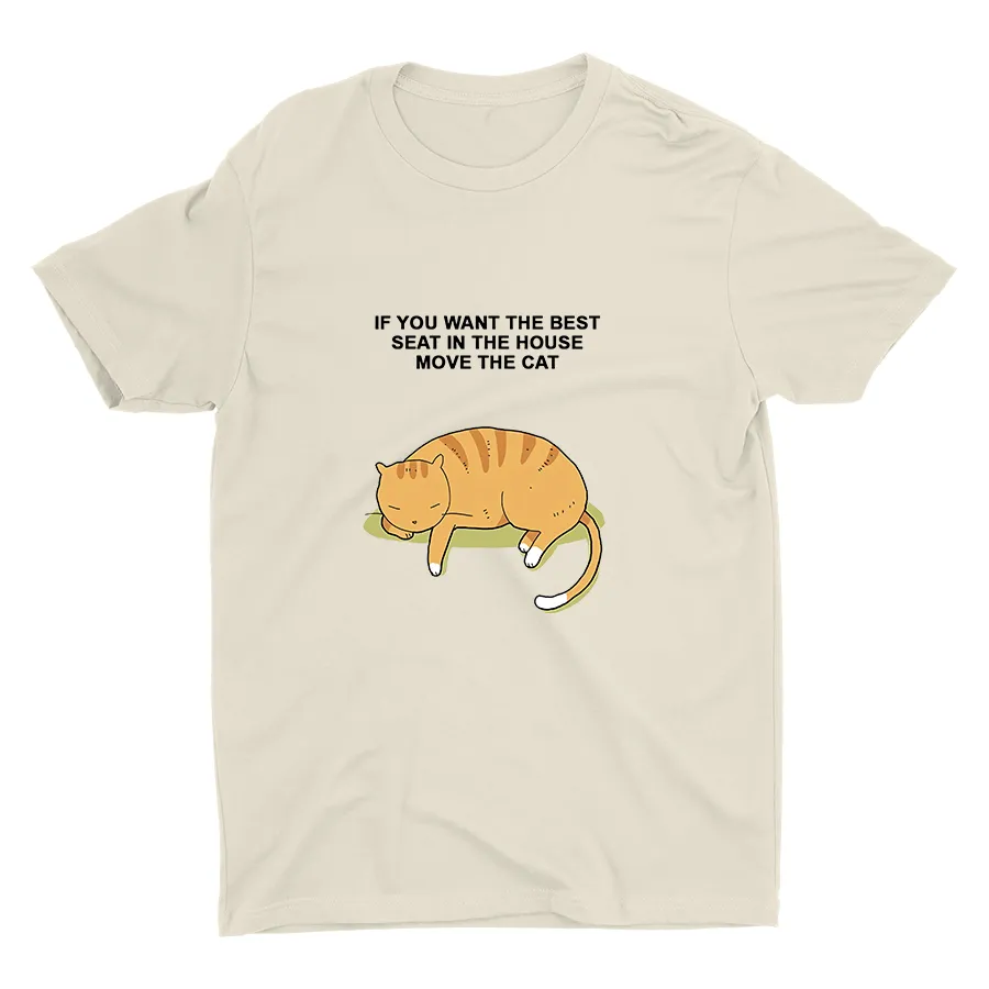 Just Move The Cat  Cotton Tee