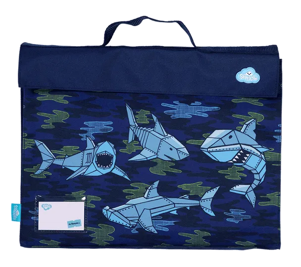Library Bag - Robo Shark
