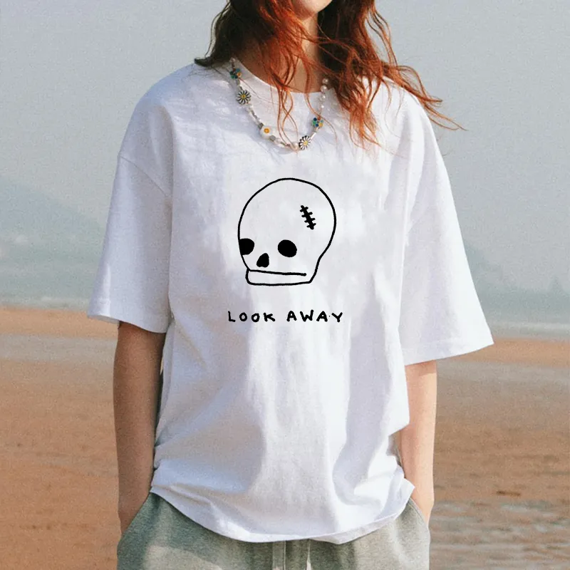 Look Away Cotton Tee