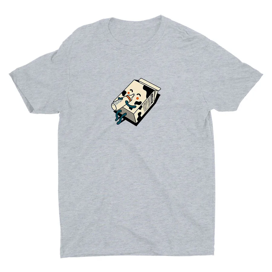 Look! Milk Drinking Milk Cotton Tee