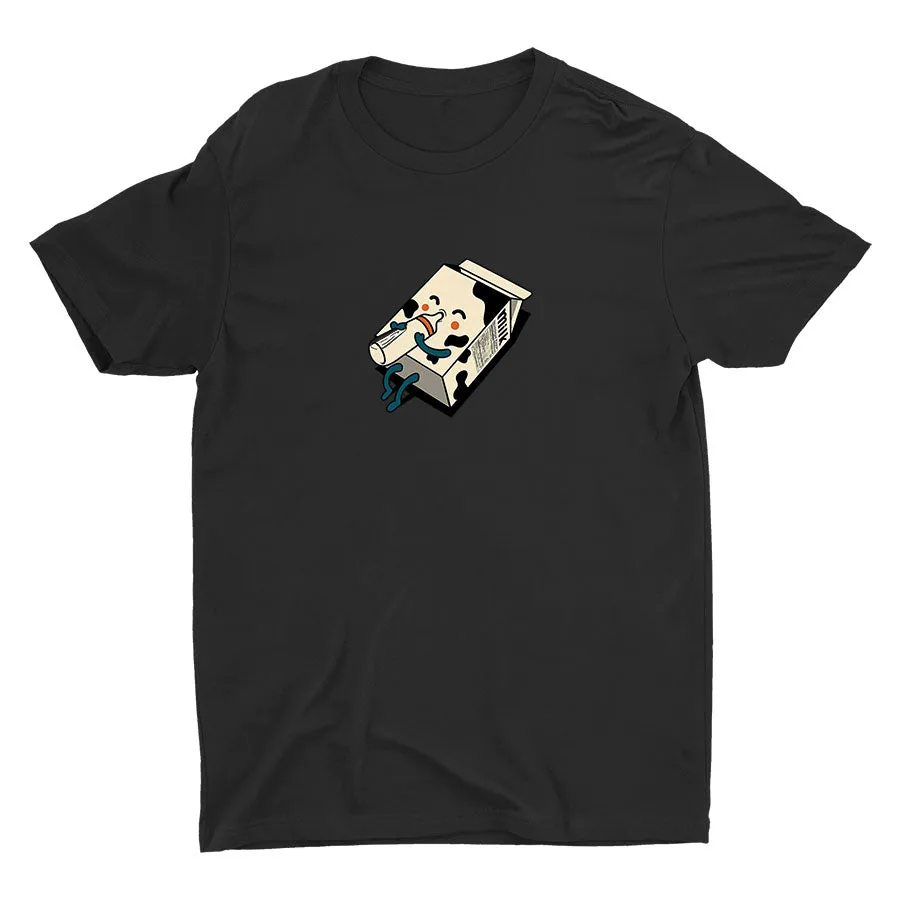 Look! Milk Drinking Milk Cotton Tee
