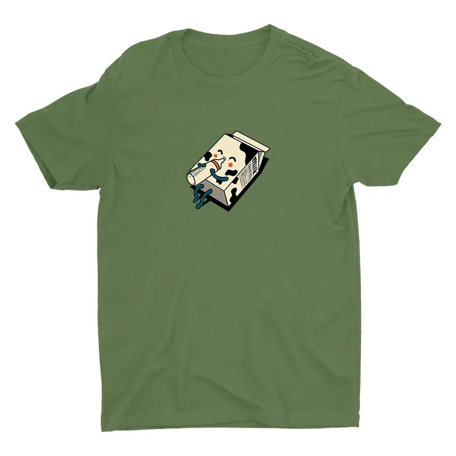 Look! Milk Drinking Milk Cotton Tee