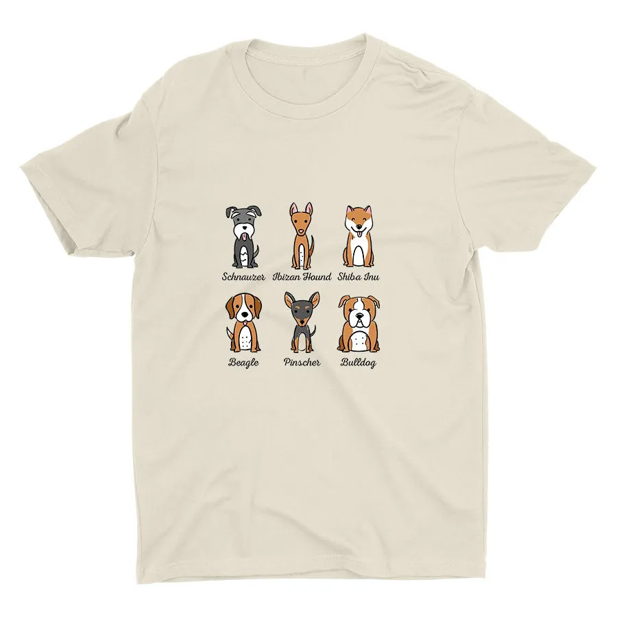 Lovely Dogs Printed Cotton Tee