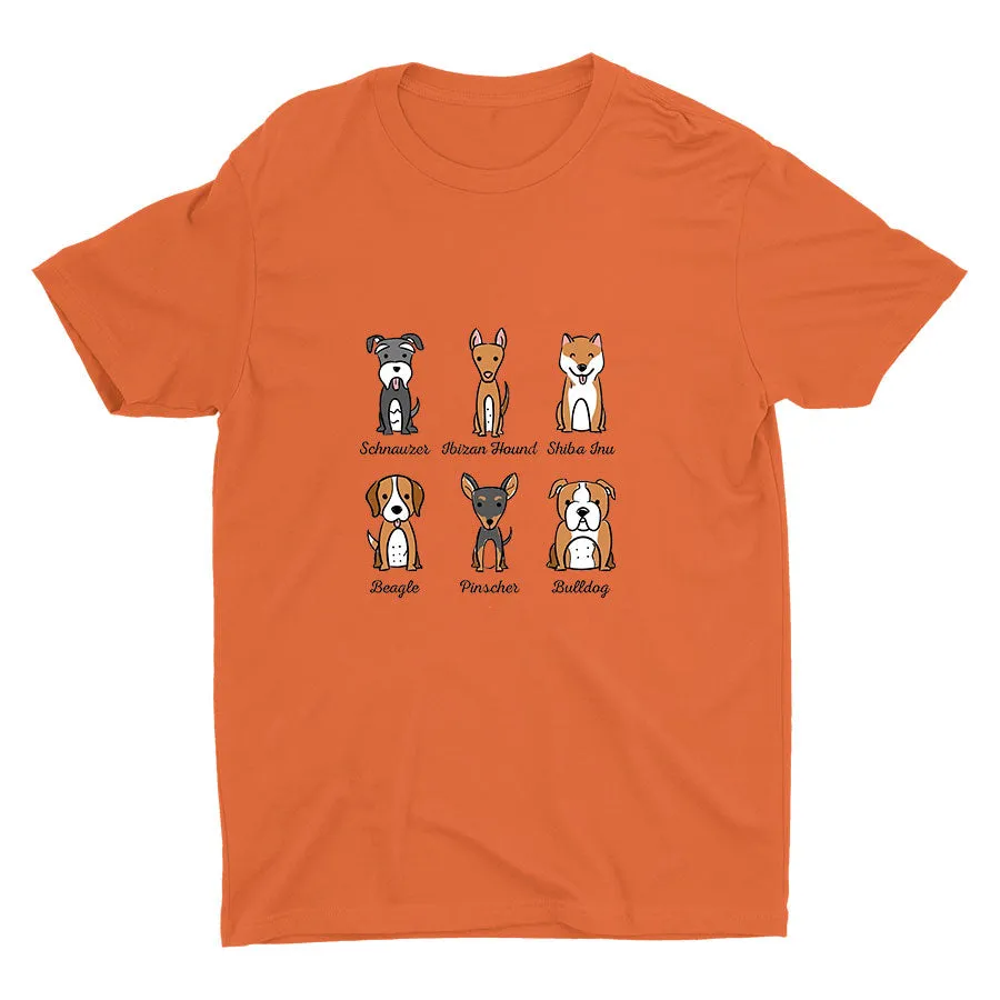 Lovely Dogs Printed Cotton Tee