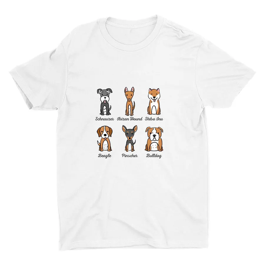 Lovely Dogs Printed Cotton Tee