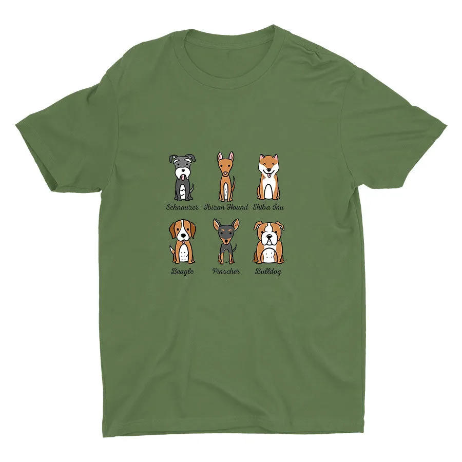 Lovely Dogs Printed Cotton Tee