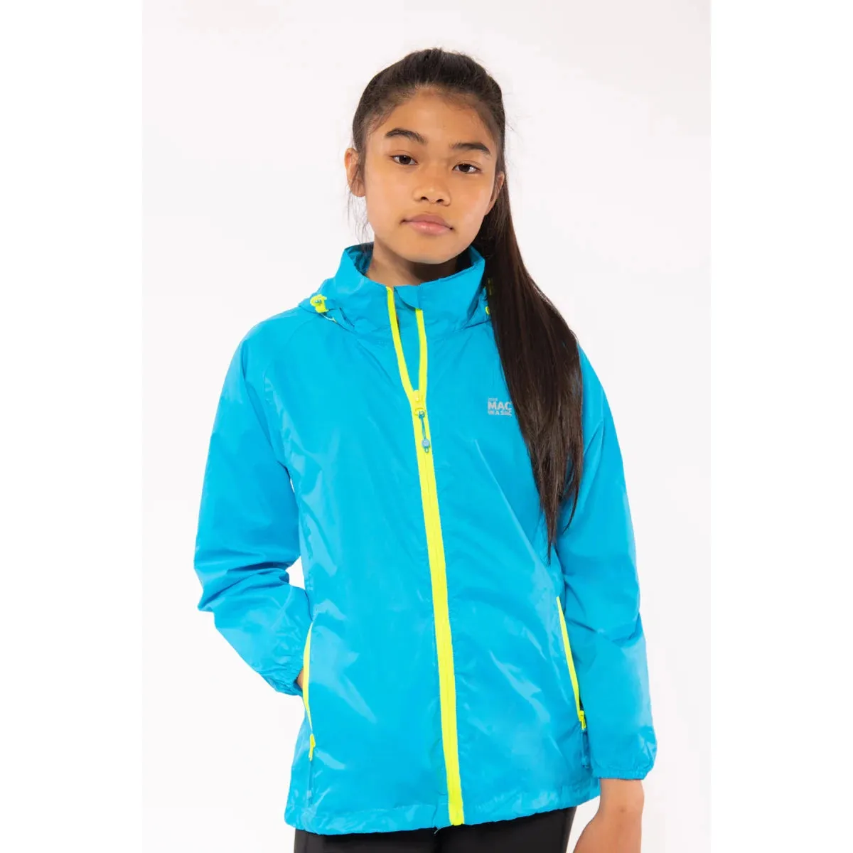 Mac in a Sac Origin Mini Packable Waterproof Jacket - Neon Blue