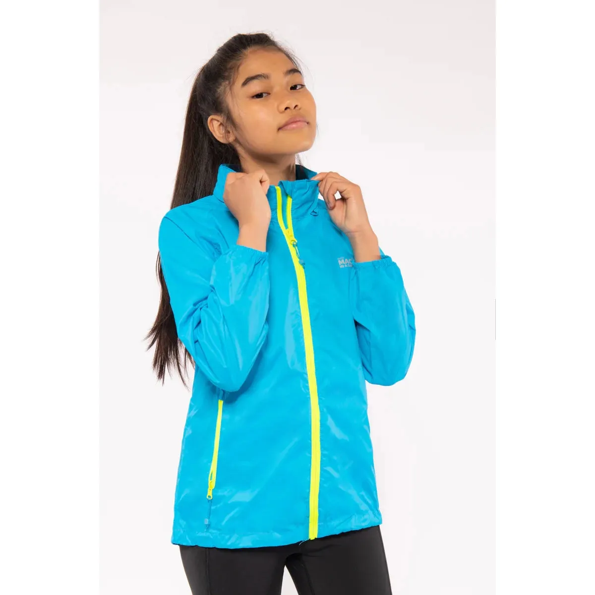Mac in a Sac Origin Mini Packable Waterproof Jacket - Neon Blue