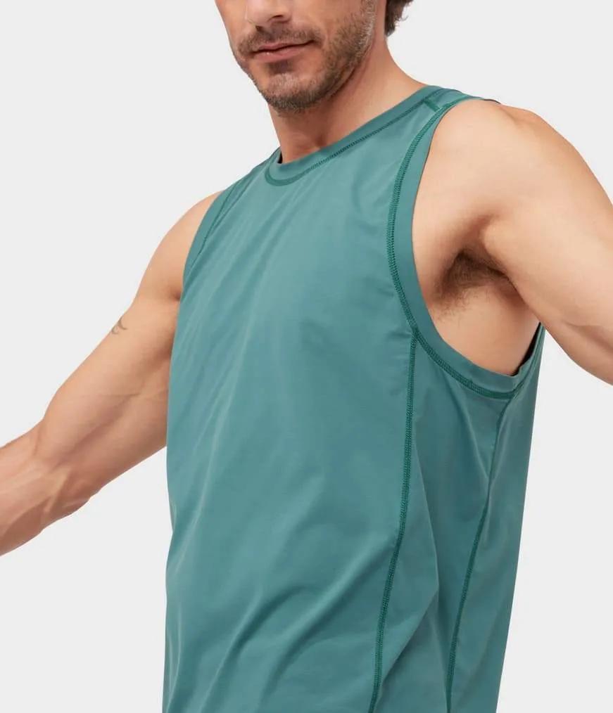Manduka Apparel - Men's Tech Tank - Deep Surf