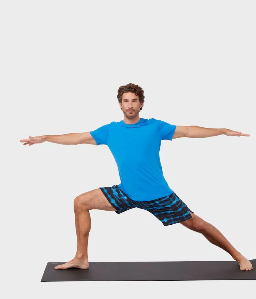 Manduka Apparel - Men's Tech Tee - Be Bold Blue