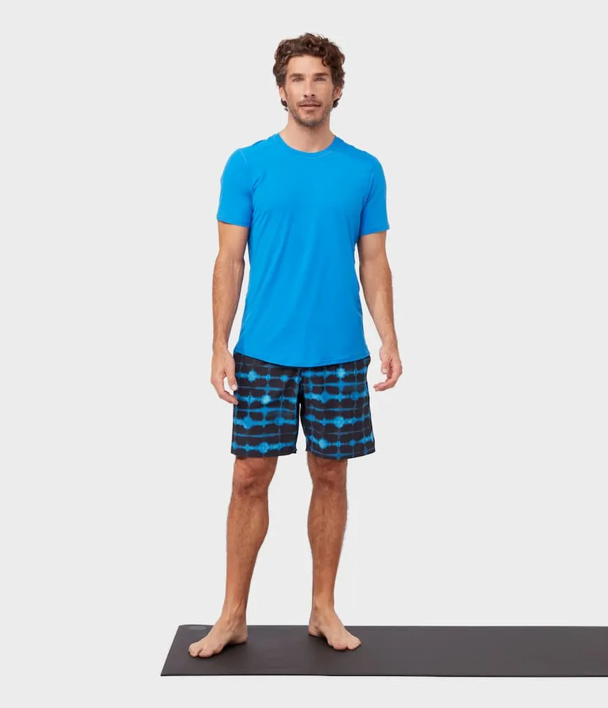 Manduka Apparel - Men's Tech Tee - Be Bold Blue