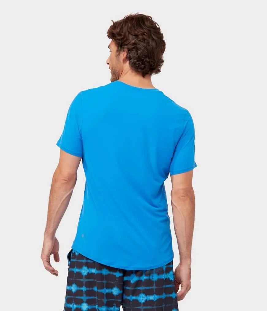 Manduka Apparel - Men's Tech Tee - Be Bold Blue