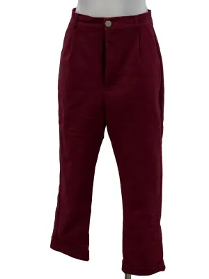 Maroon Button Pants