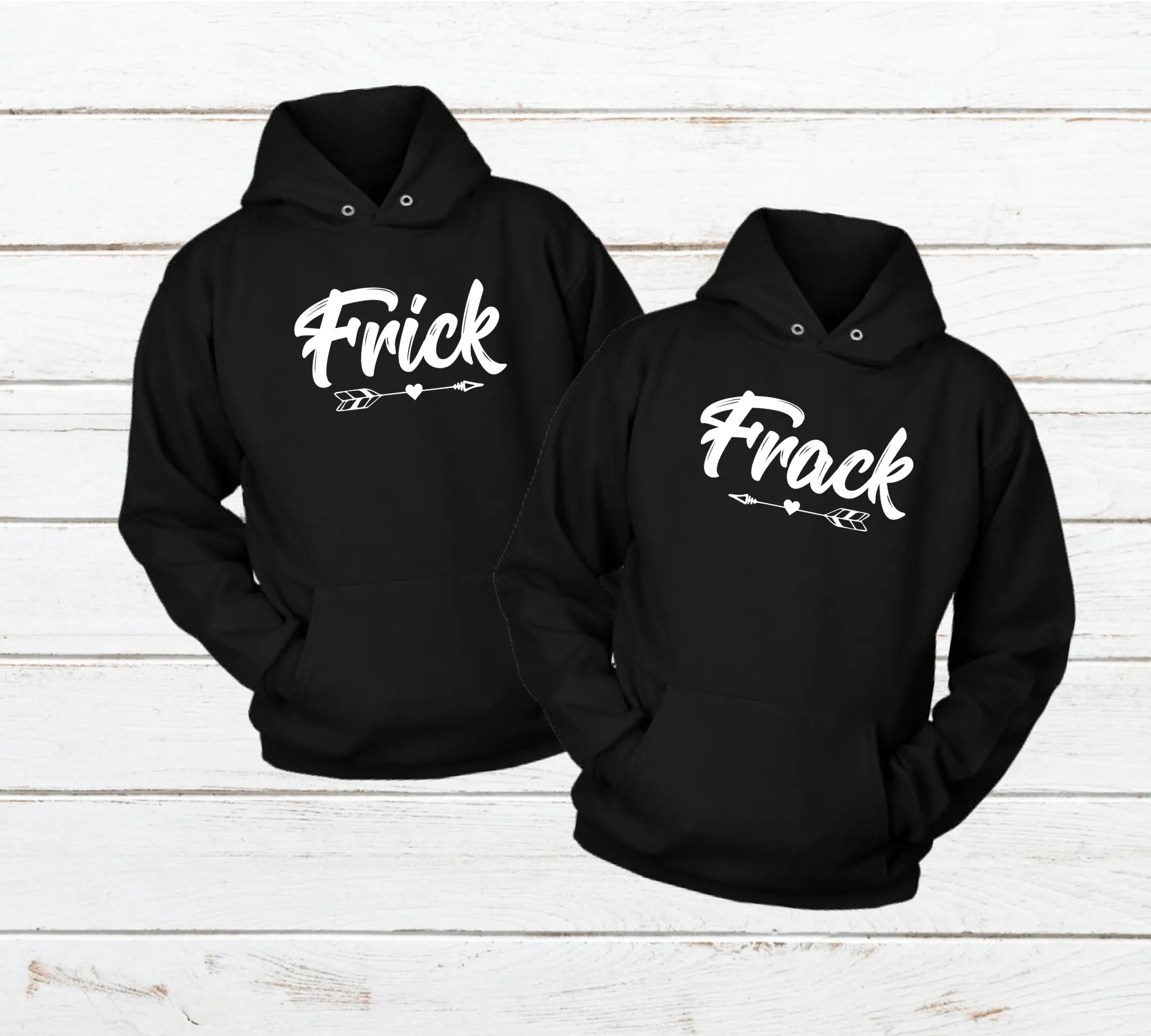 Matching Couples Hoodies Frick and Frack