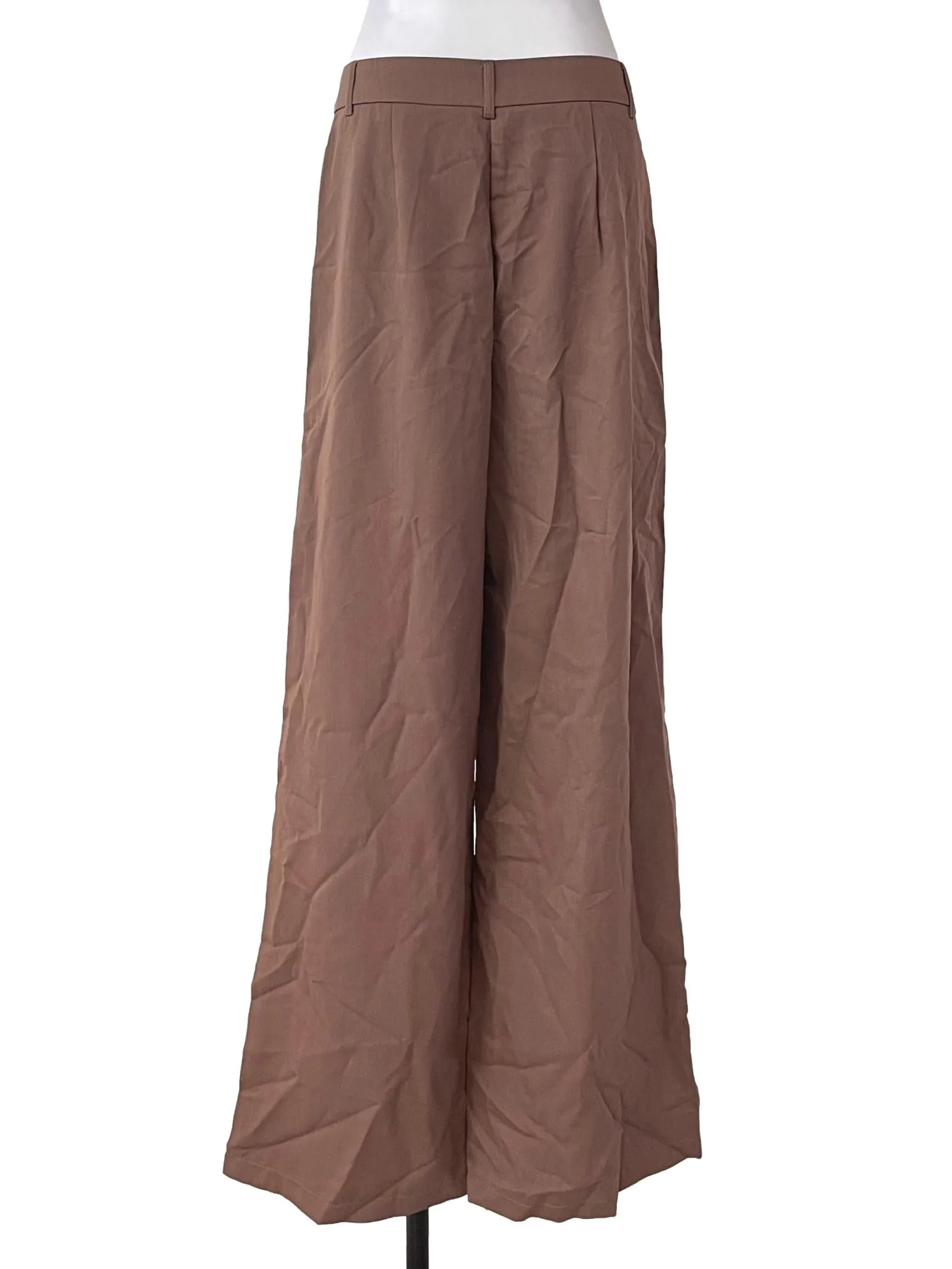 Mauve Brown Straight Pants