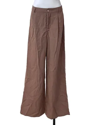 Mauve Brown Straight Pants