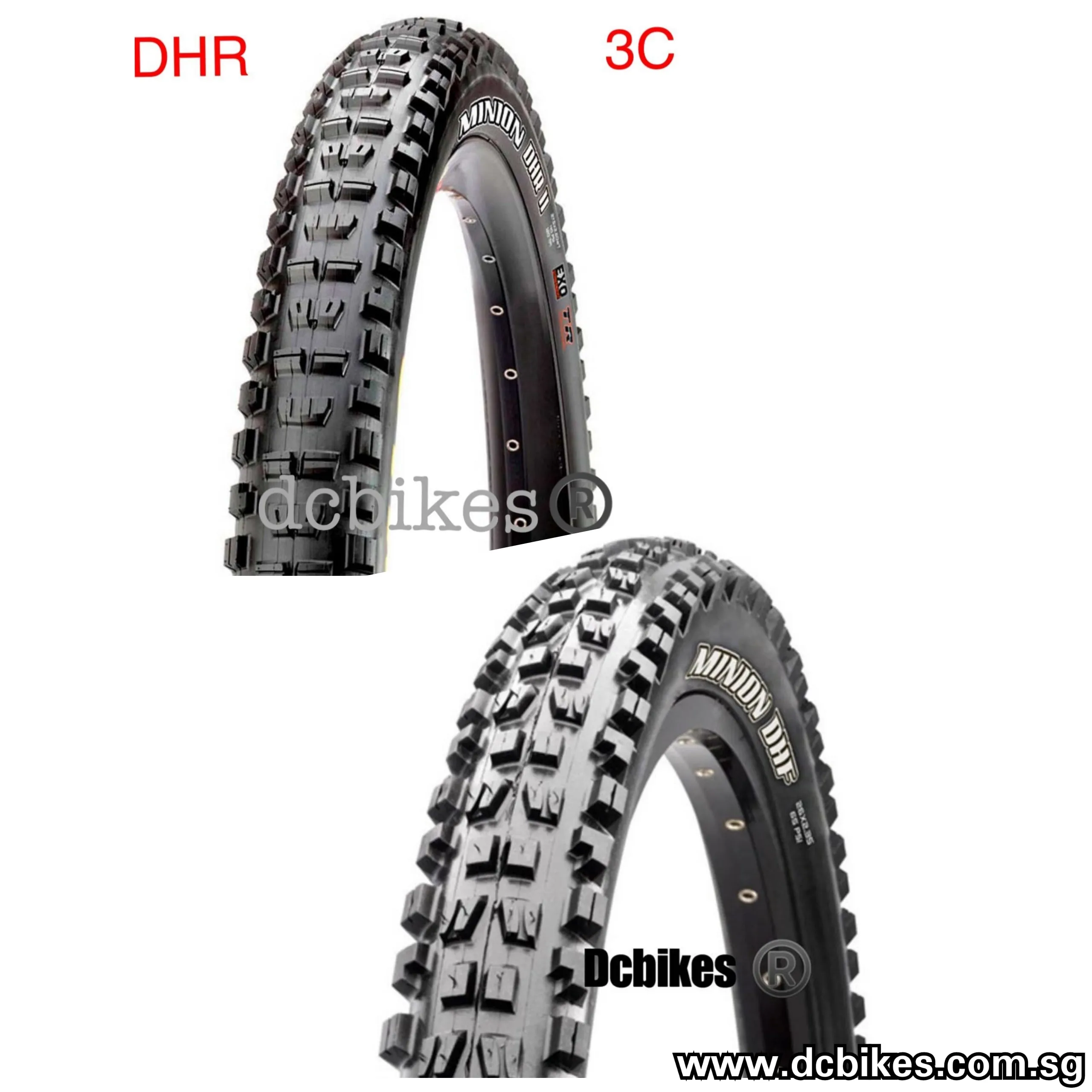 Maxxis 29 X 2.3 Minion DHR II & DHF Combo Tubeless TR Exo Folding Tyre