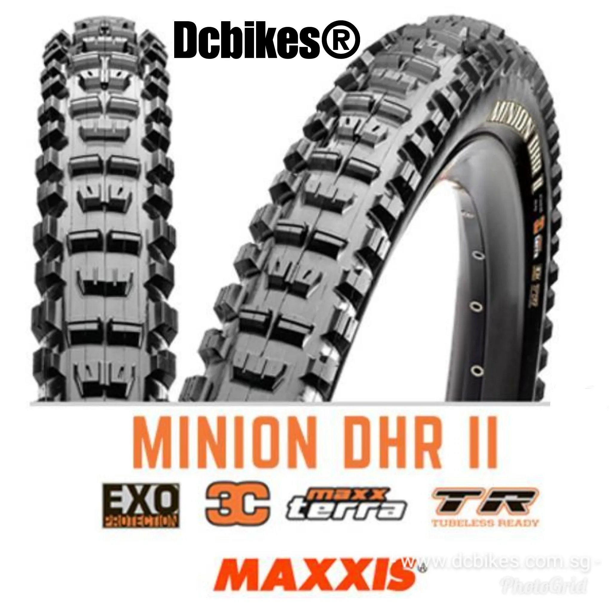 Maxxis 29 X 2.3 Minion DHR II & DHF Combo Tubeless TR Exo Folding Tyre