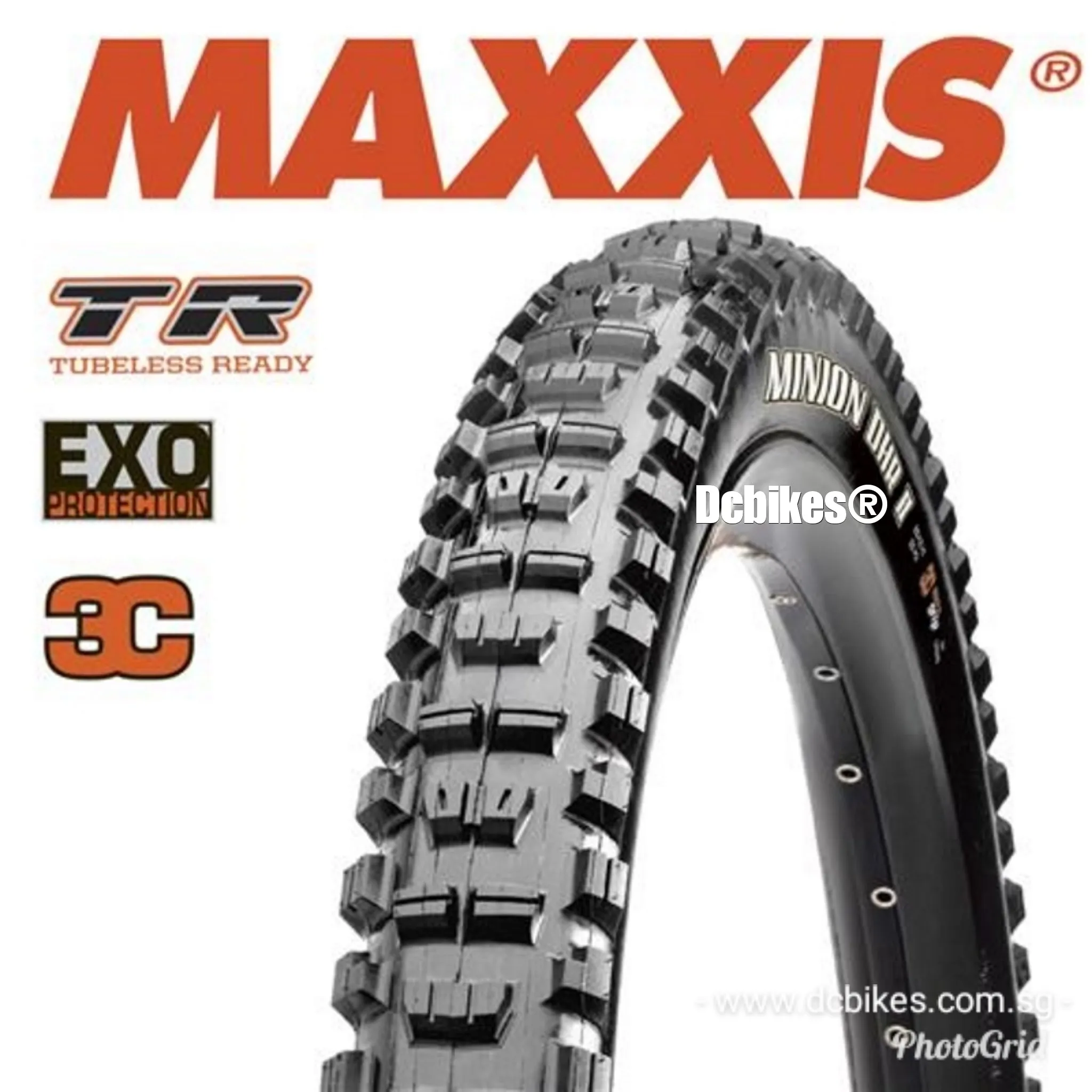 Maxxis 29 X 2.4 DHR II & DHF 29 X 2.5 Minion Combo Exo 3C Tubeless Folding Tyre (1 Tire)