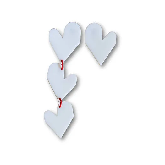 MENEO- 3 Hearts Earrings (More colors available)