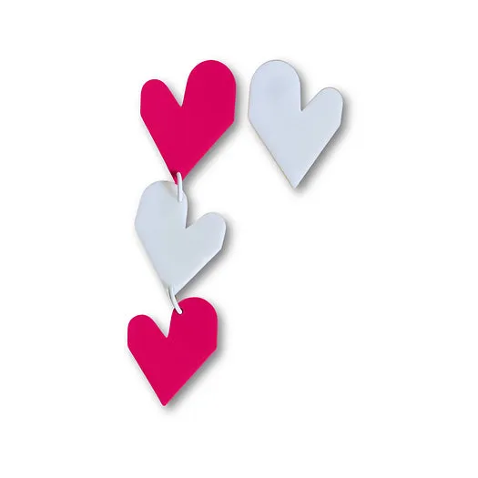 MENEO- 3 Hearts Earrings (More colors available)