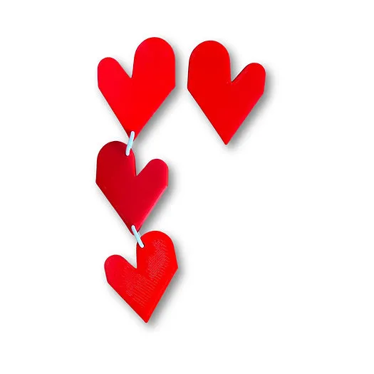 MENEO- 3 Hearts Earrings (More colors available)