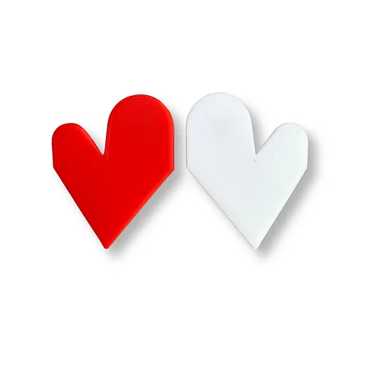 MENEO- Big Heart Studs Set (More colors available)